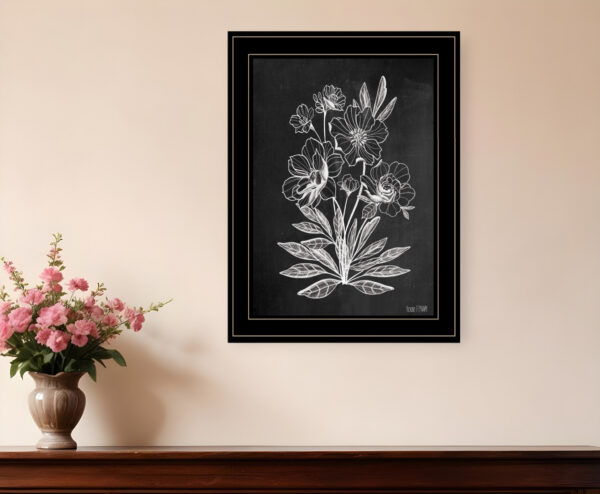 Vintage Chalkboard  Black Framed Print Wall Art