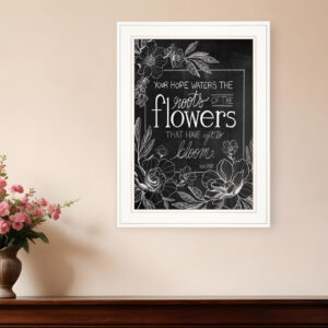 Yet to Bloom  White Framed Print Wall Art