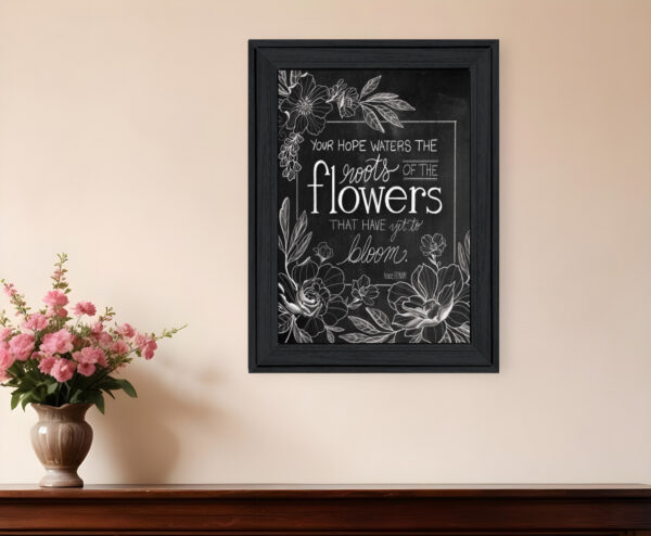 Yet to Bloom  Black Framed Print Wall Art