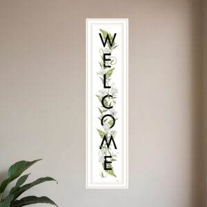 Welcome Sign II  White Framed Print Wall Art