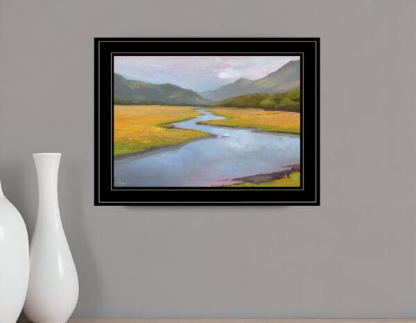 La Historia De La Granja  Black Framed Print Wall Art