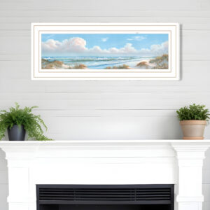 Seascape I  White Framed Print Wall Art