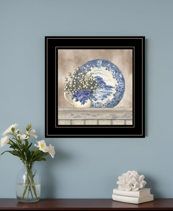Farmhouse Blues II  Black Framed Print Wall Art