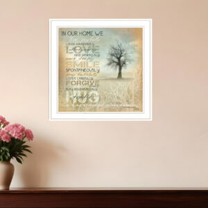 In Our Home  White Framed Print Wall Art