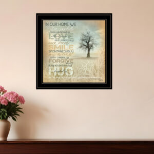 In Our Home  Black Framed Print Wall Art