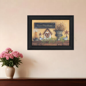 Bless this Home  Black Framed Print Wall Art