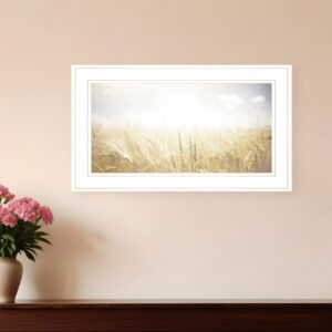 Fields of Gold  White Framed Print Wall Art