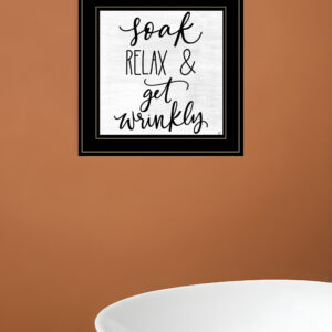 Lets Get Wrinkly  Black Framed Print Bathroom Wall Art