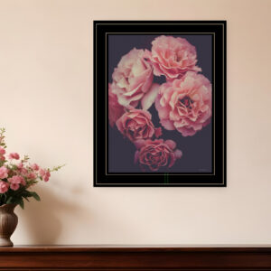 Dreamy Rose  Black Framed Print Wall Art