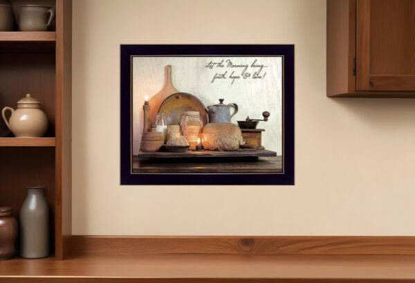Faith Hope and Love  Black Framed Print Wall Art