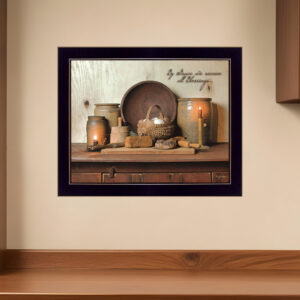 By Grace  Black Framed Print Wall Art