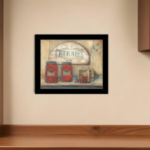 CHERRY JAM  Black Framed Print Wall Art