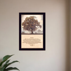 Living Life Black Framed Print Wall Art