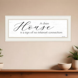 A Clean House  White Framed Print Wall Art