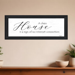 A Clean House  Black Framed Print Wall Art
