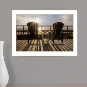 Front Row Seats  White Framed Print Wall Art