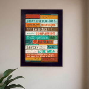 A New Day  Black Framed Print Wall Art