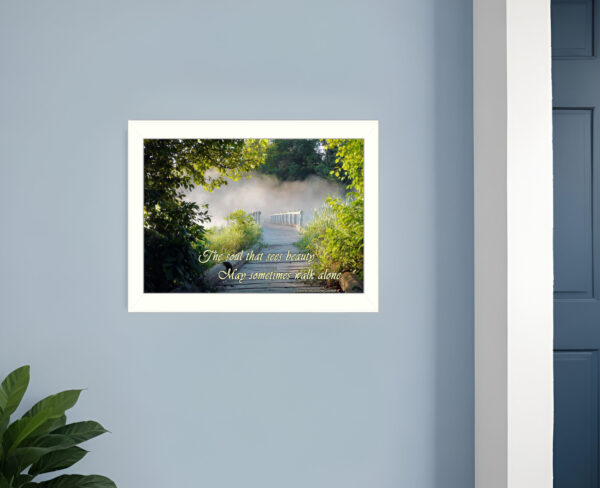 Beauty  White Framed Print Wall Art