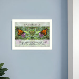Significance  White Framed Print Wall Art