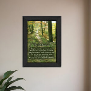 Irish Blessing Black Framed Print Wall Art