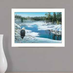 The Lookout  White Framed Print Wall Art