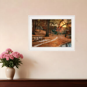 I Will Give You Rest  White Framed Print Wall Art