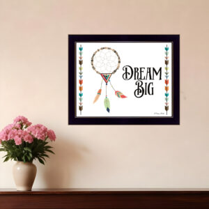 Dream Big  Black Framed Print Wall Art