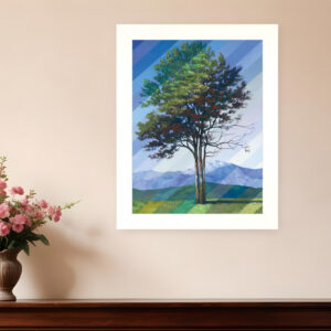 Catching Light as Time Passes  White Framed Print Wall Art