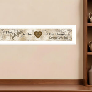 Vintage Kitchen  White Framed Print Kitchen Wall Art