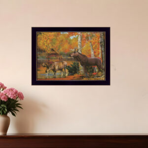 Peaceful Retreat  Black Framed Print Wall Art