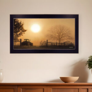 Start Your Engines  Black Framed Print Wall Art
