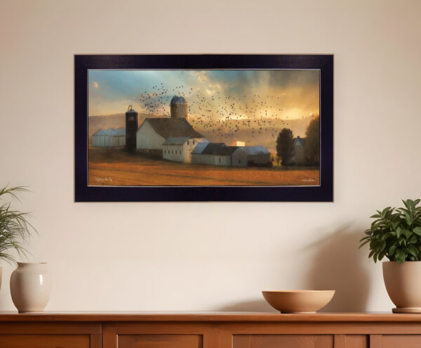 Light of a New Day  Black Framed Print Wall Art