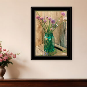 Country Chives  Black Framed Print Wall Art