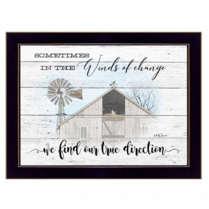 Winds of Change  Black Framed Print Wall Art
