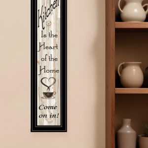 Kitchen is the Heart of the Home  Black Framed Print Kitchen Wall Art