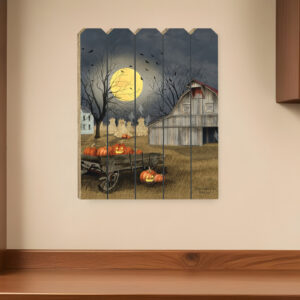Spooky Harvest Moon  Unframed Print Kitchen Wall Art