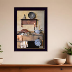 The Kitchen Sink Black Framed Print Kitchen Wall Art