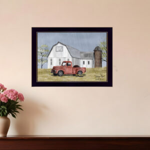 Spring Rain  Black Framed Print Wall Art