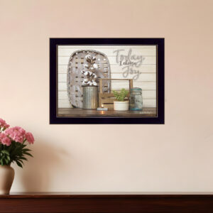 Today I Choose Joy  Black Framed Print Wall Art