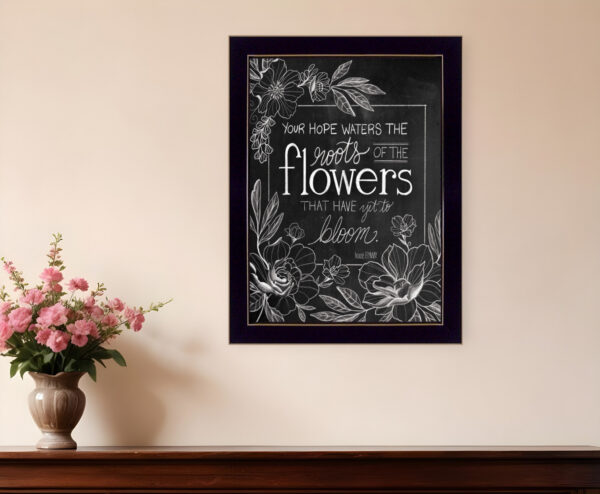Yet to Bloom  Black Framed Print Wall Art