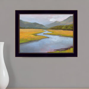 La Historia de la Granja  Black Framed Print Wall Art