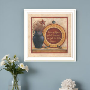 Greatest Treasures  White Framed Print Wall Art