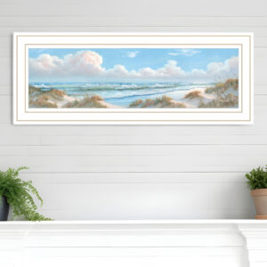 Seascape I  White Framed Print Wall Art