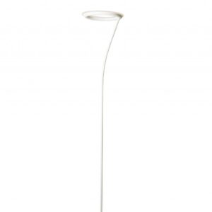 73" White LED Torchiere Floor Lamp With White
