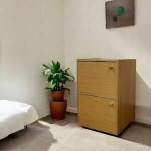 24" Natural Wood Bookcase