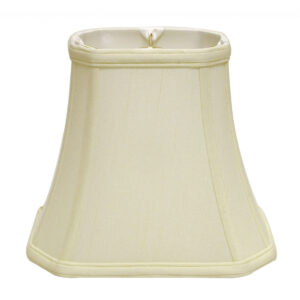 18" Ivory Slanted Rectangle Bell Monay Shantung Lampshade