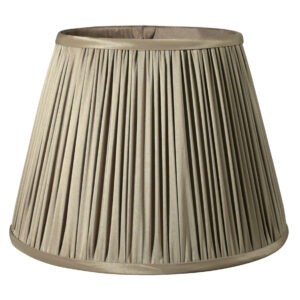 11" Ash Slanted Pleated Tafetta Lampshade