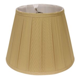 14" Primrose Slanted Crimped Box Shantung Lampshade