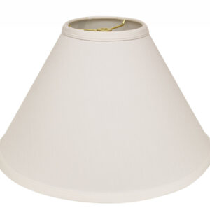 19" White Deep Cone Slanted No Slub Lampshade