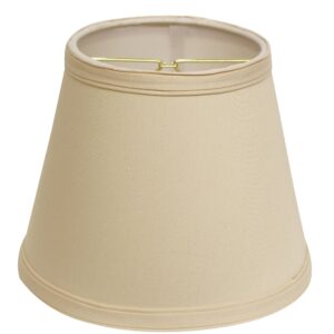 8" Beige Empire Hardback Slanted No Slub Lampshade